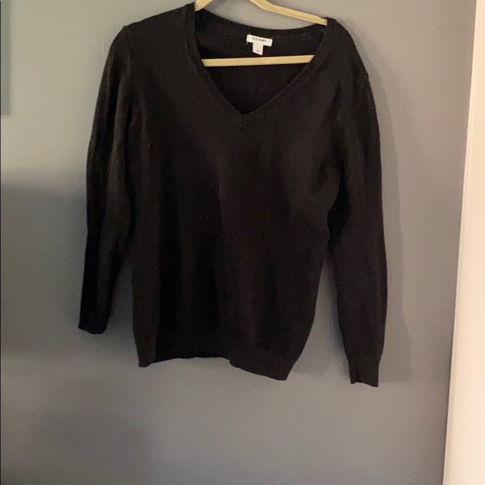 Black neck sweater